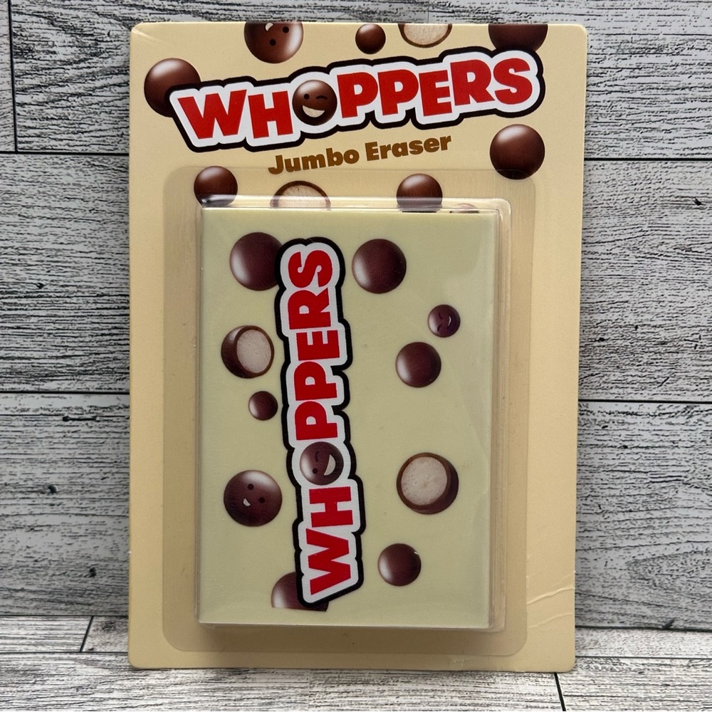 WHOPPERS Hershey's Malted Milk candy Jumbo Eraser Retro School Supplies Novelty